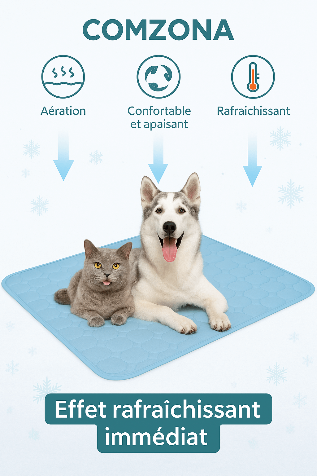 Chill&Woof – Le Tapis Rafraîchissant de ComZona